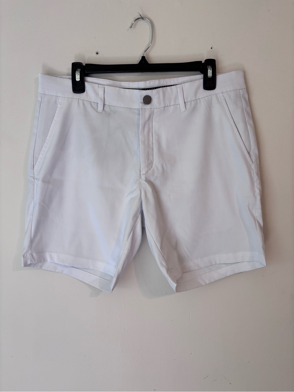 Primo Golf Men’s White Golf Shorts Size 34 | 7” Inseam Performance Stretch